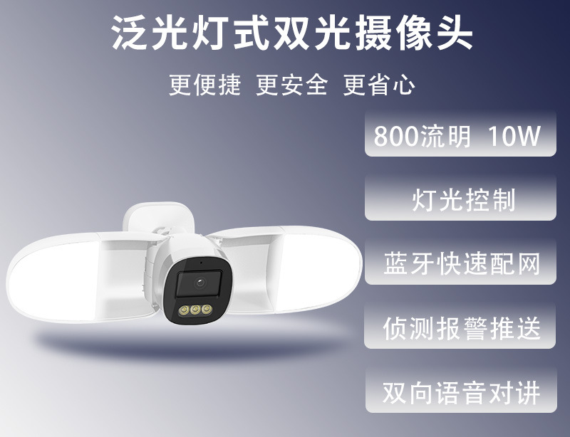 Home Security Flood Lights - Volledig Kleur 4MP iCsee APP Schijnwerper