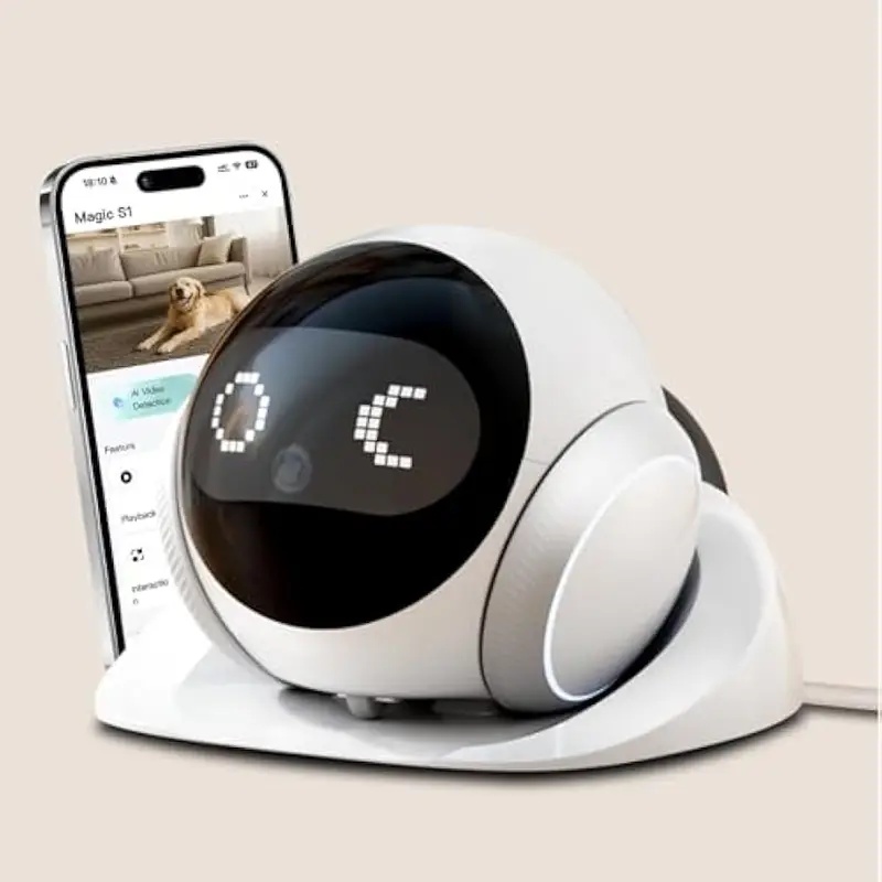 Home Security Robots - Beweegbare Indoor Huisdierrobotcamera met automatisch oplaadstation,