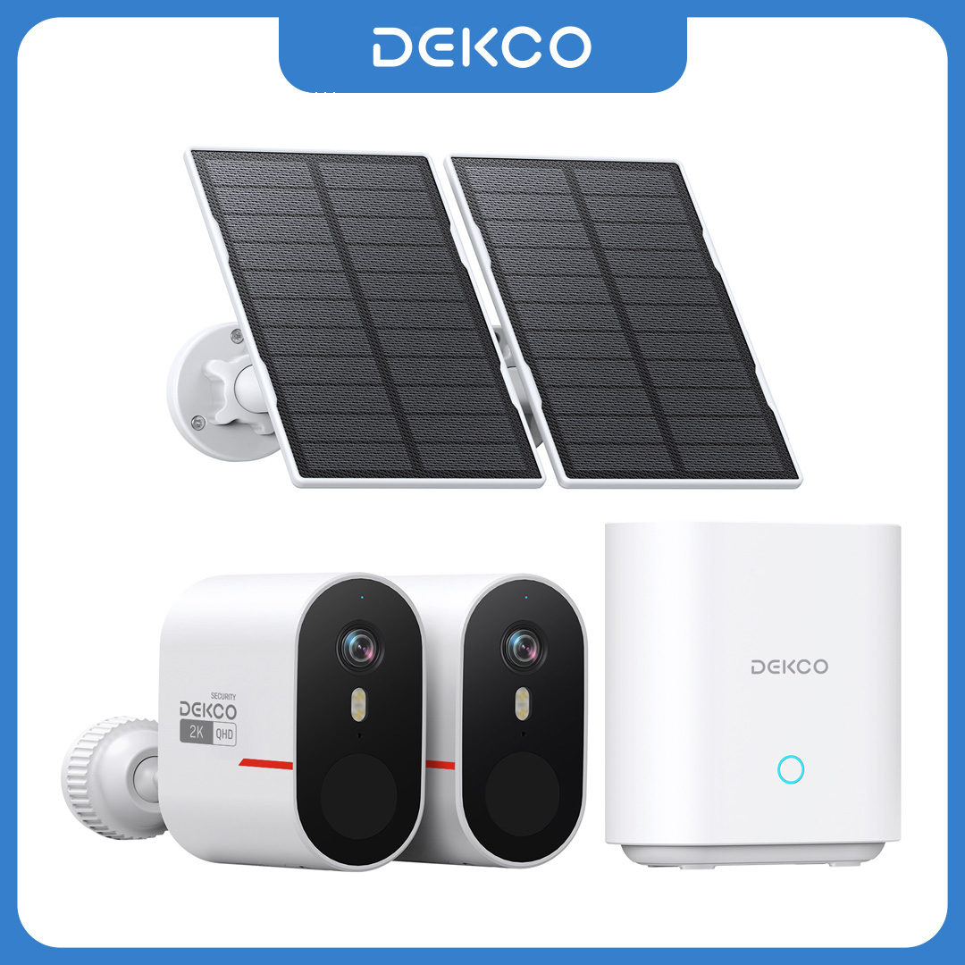 Home Security Items - Dekco 3MP WiFi Solar Camera Systeem