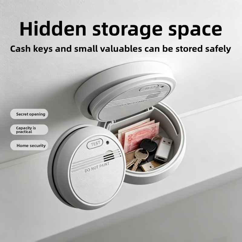 Home Security Items - Realistisch gesimuleerde rookmelder, verborgen kluis met