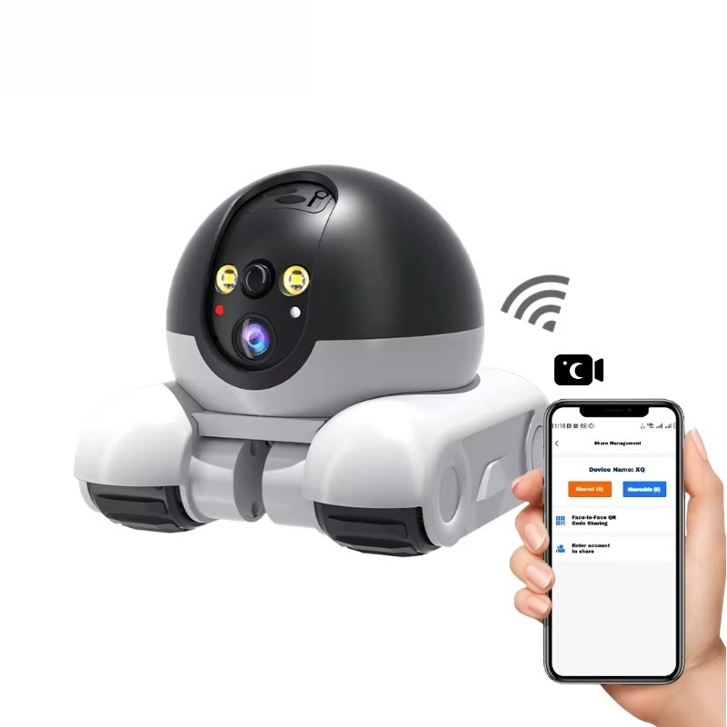 Home Security Robots - Nieuwe slimme huisdierrobot WiFi-beveiligingscamera met bewegingsdetectie,