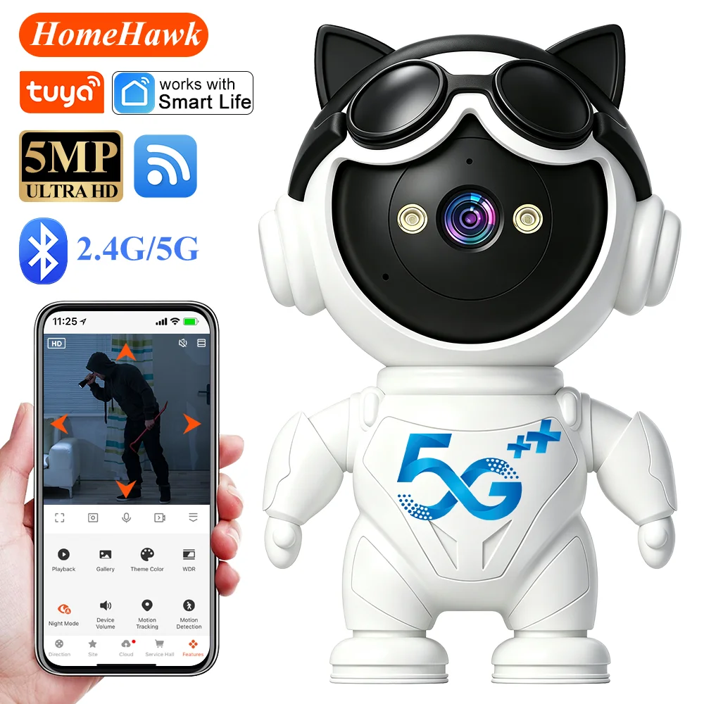 Home Security Robot - Tuya Smart Draadloze IP Camera Mini