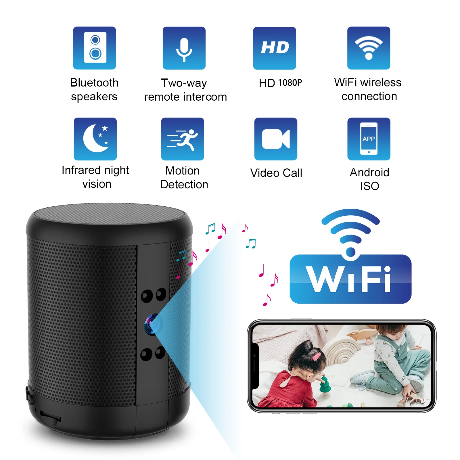 WiFi beveiligingscamera met sp - Home Security Robot recensie en prijs